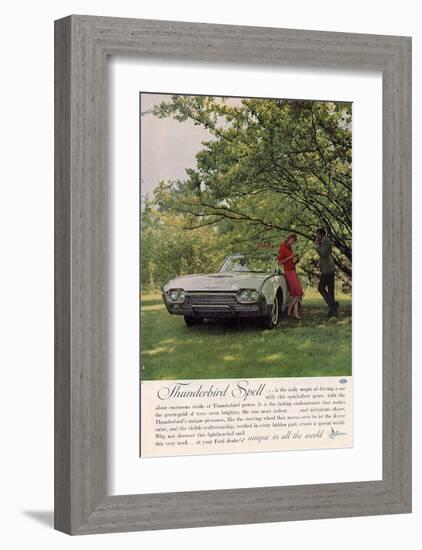 1962 Thunderbird Spell-null-Framed Art Print