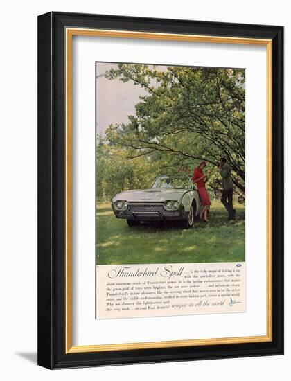 1962 Thunderbird Spell-null-Framed Art Print