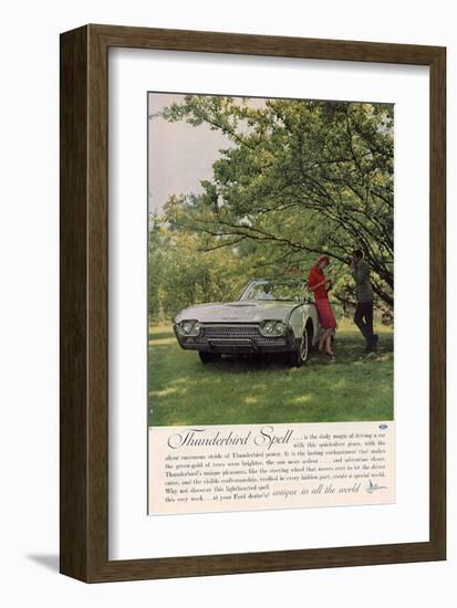 1962 Thunderbird Spell-null-Framed Art Print