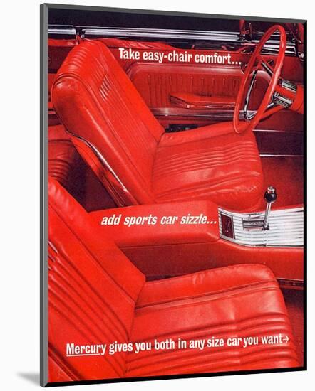 1962Mercury-Easy-Chair Comfort-null-Mounted Art Print
