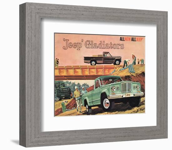 1963 Jeep Gladiators - All New-null-Framed Premium Giclee Print