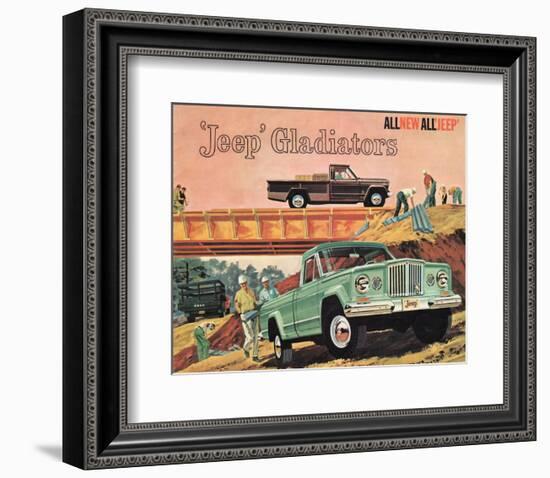 1963 Jeep Gladiators - All New-null-Framed Premium Giclee Print