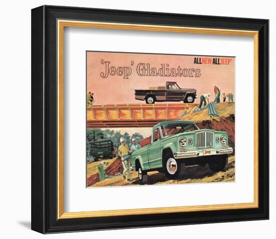 1963 Jeep Gladiators - All New-null-Framed Art Print