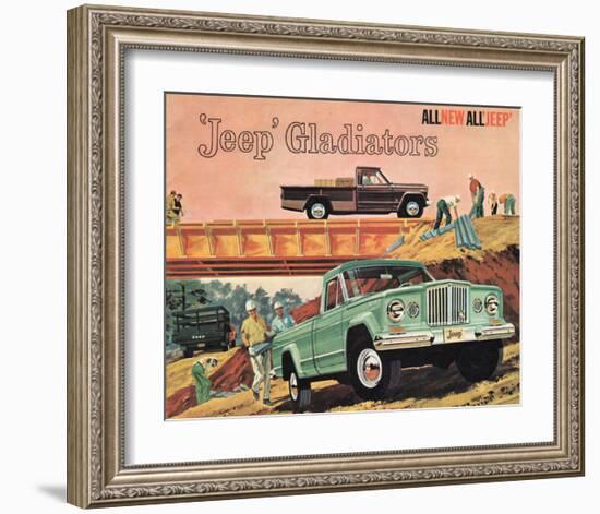 1963 Jeep Gladiators - All New-null-Framed Art Print