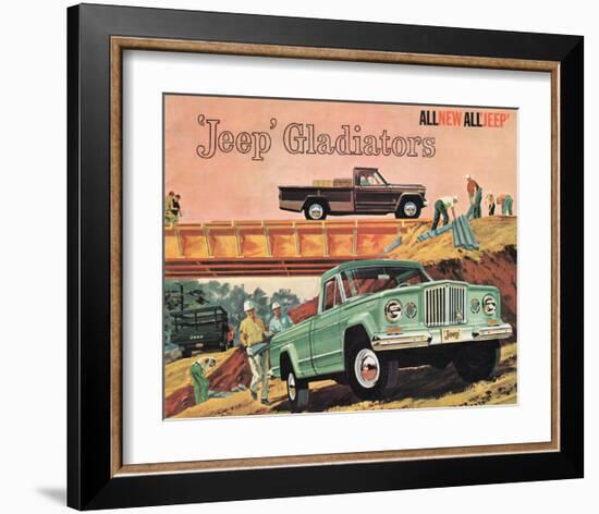 1963 Jeep Gladiators - All New-null-Framed Art Print