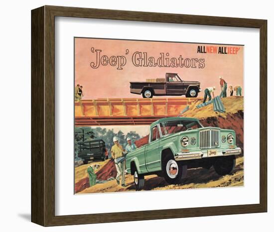 1963 Jeep Gladiators - All New-null-Framed Art Print