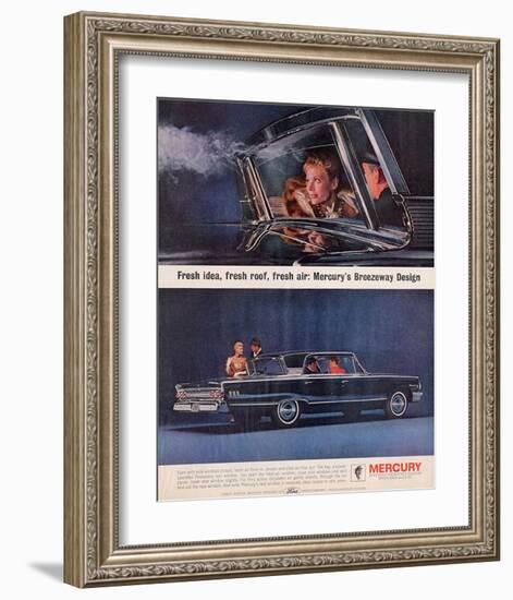 1963 Mercury-Breezeway Design-null-Framed Art Print