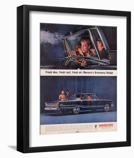 1963 Mercury-Breezeway Design-null-Framed Art Print