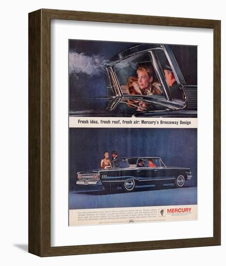 1963 Mercury-Breezeway Design-null-Framed Art Print