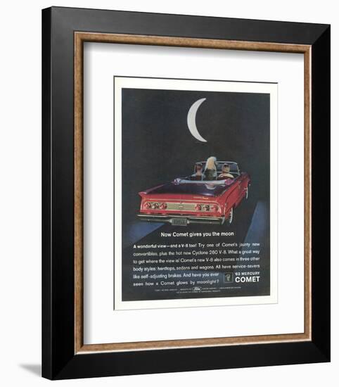 1963 Mercury Comet Moonlight-null-Framed Art Print