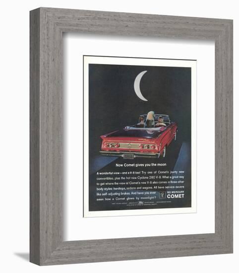 1963 Mercury Comet Moonlight-null-Framed Art Print