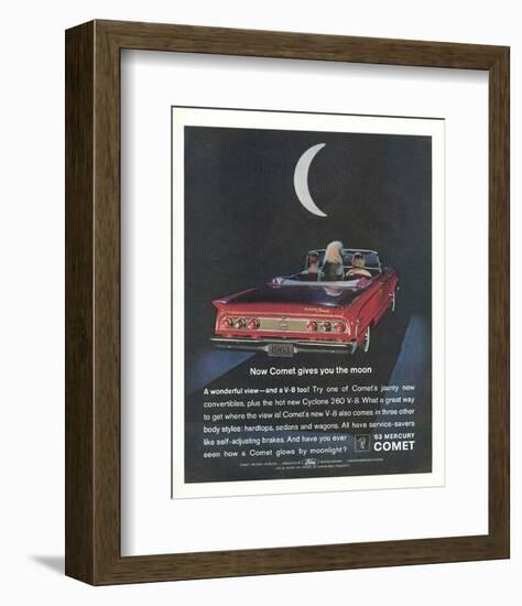 1963 Mercury Comet Moonlight-null-Framed Art Print