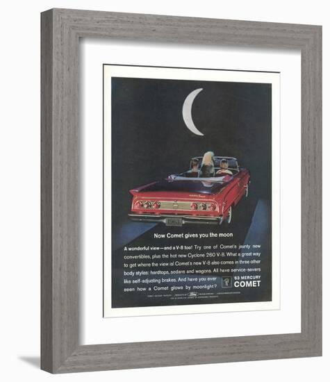 1963 Mercury Comet Moonlight-null-Framed Art Print