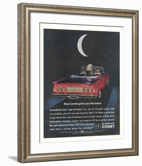 1963 Mercury Comet Moonlight-null-Framed Art Print