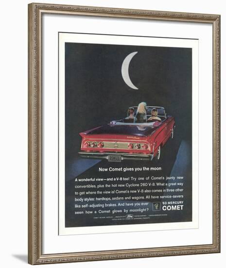 1963 Mercury Comet Moonlight-null-Framed Art Print