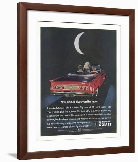 1963 Mercury Comet Moonlight-null-Framed Art Print