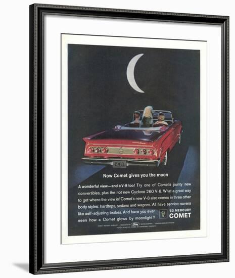 1963 Mercury Comet Moonlight-null-Framed Art Print