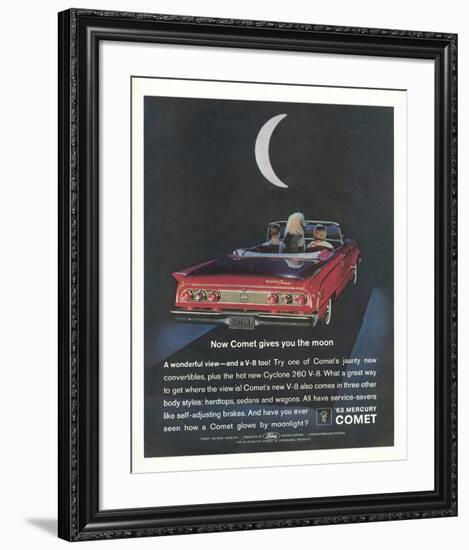 1963 Mercury Comet Moonlight-null-Framed Art Print