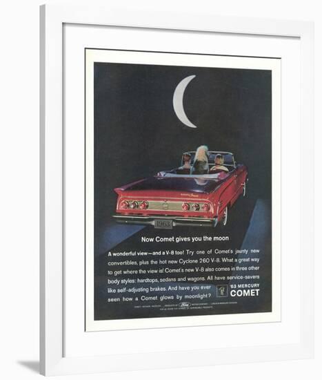 1963 Mercury Comet Moonlight-null-Framed Art Print