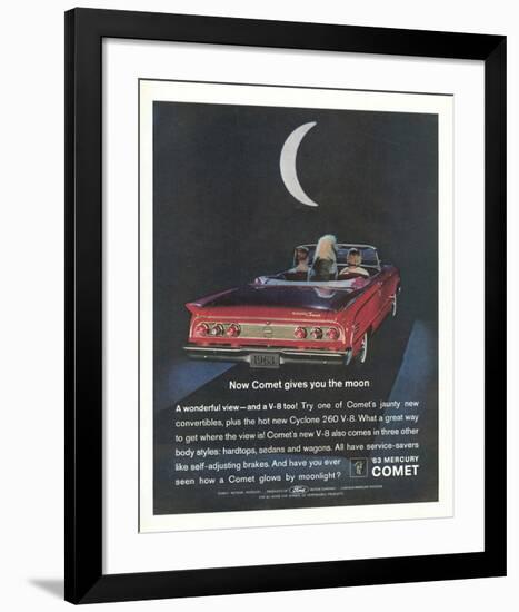 1963 Mercury Comet Moonlight-null-Framed Art Print