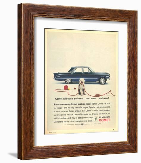 1963 Mercury -Comet Rust-Proof-null-Framed Art Print