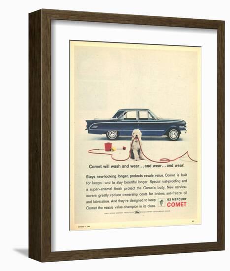 1963 Mercury -Comet Rust-Proof-null-Framed Art Print