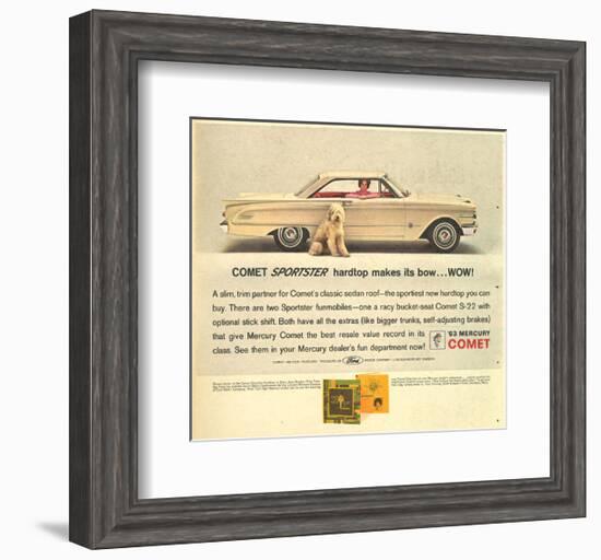 1963 Mercury - Comet Sportster-null-Framed Art Print