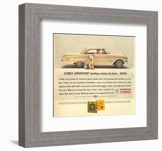 1963 Mercury - Comet Sportster-null-Framed Art Print