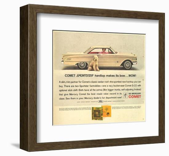 1963 Mercury - Comet Sportster-null-Framed Art Print