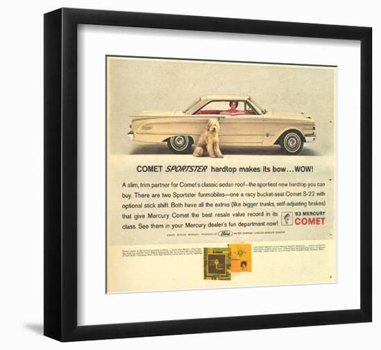 1963 Mercury - Comet Sportster-null-Framed Art Print