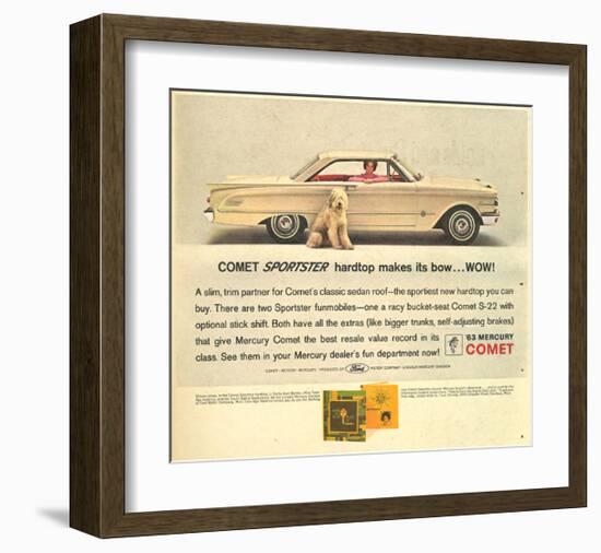 1963 Mercury - Comet Sportster-null-Framed Art Print