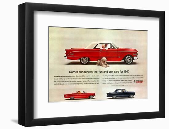 1963 Mercury- Fun-And-Sun Cars-null-Framed Art Print