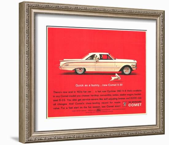 1963 Mercury - New Comet V-8-null-Framed Art Print