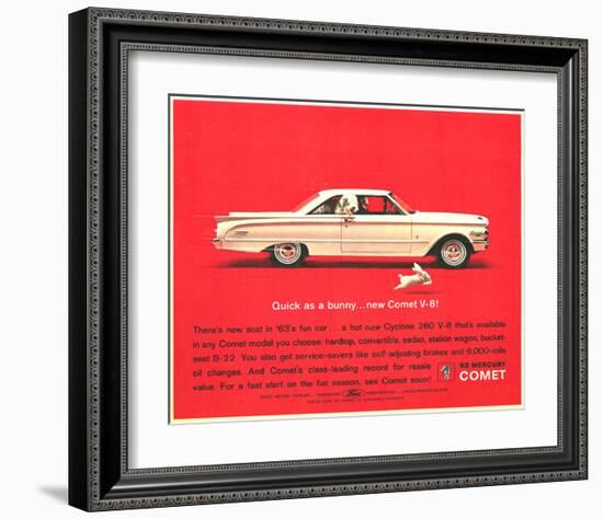 1963 Mercury - New Comet V-8-null-Framed Art Print