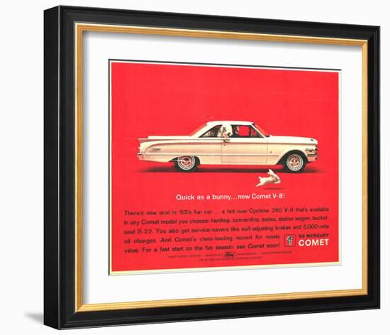 1963 Mercury - New Comet V-8-null-Framed Art Print