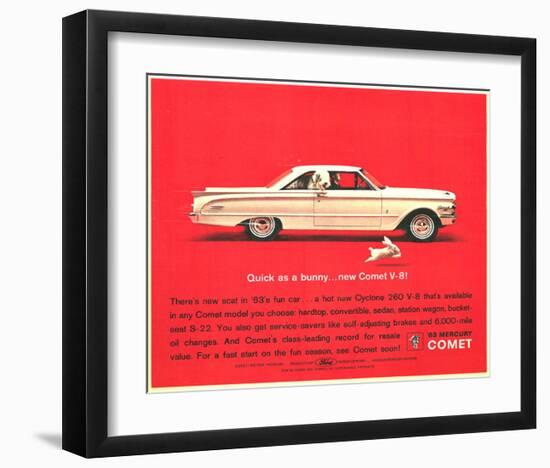 1963 Mercury - New Comet V-8-null-Framed Art Print