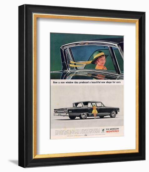 1963 Mercury - New Window Idea-null-Framed Art Print