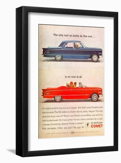 1963 Mercury - No Roof at All-null-Framed Art Print