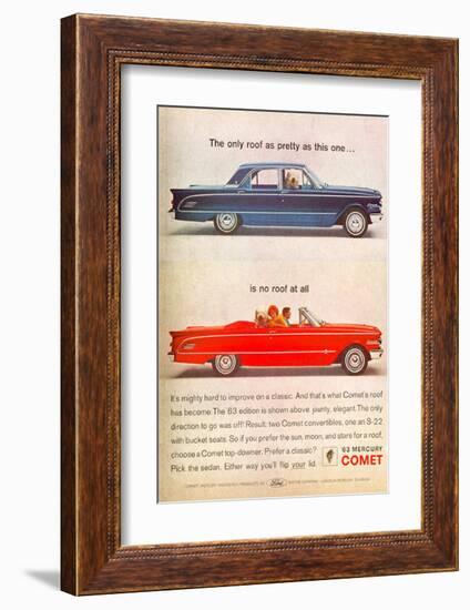 1963 Mercury - No Roof at All-null-Framed Art Print