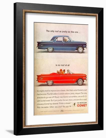 1963 Mercury - No Roof at All-null-Framed Art Print