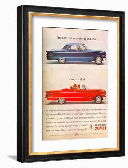 1963 Mercury - No Roof at All-null-Framed Art Print