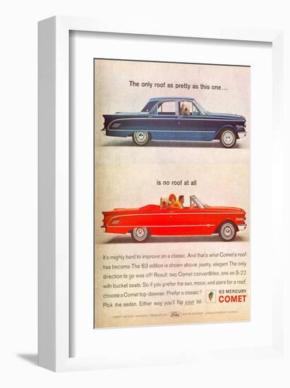 1963 Mercury - No Roof at All-null-Framed Art Print