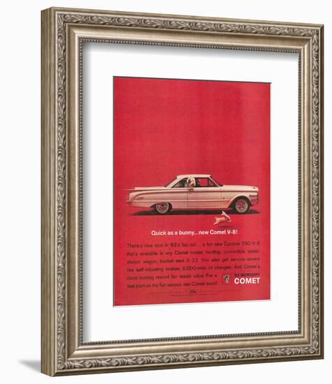 1963 Mercury Quick As a Bunny-null-Framed Art Print