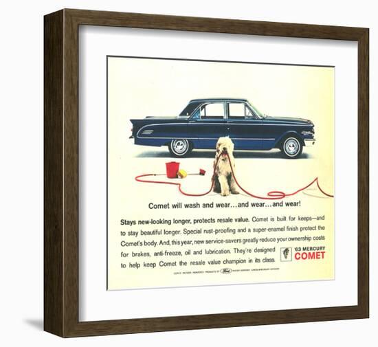 1963 Mercury - Resale Value-null-Framed Art Print