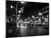 1963 Night Scene of Busy Traffic on State Street Chicago, Illinois-null-Mounted Photographic Print