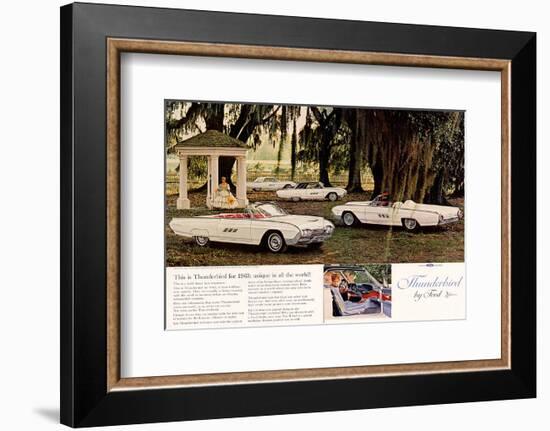 1963 Thunderbird By Ford-null-Framed Art Print