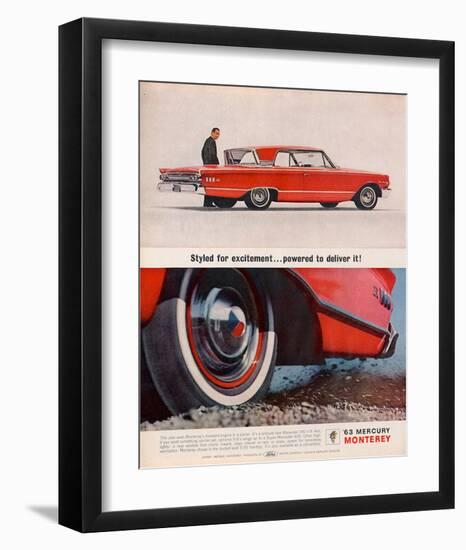 1963Mercury-Powered to Deliver-null-Framed Art Print
