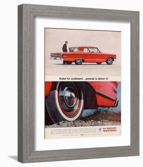 1963Mercury-Powered to Deliver-null-Framed Art Print