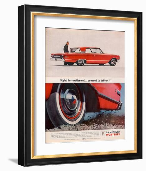 1963Mercury-Powered to Deliver-null-Framed Art Print