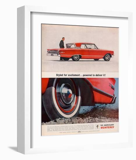 1963Mercury-Powered to Deliver-null-Framed Art Print